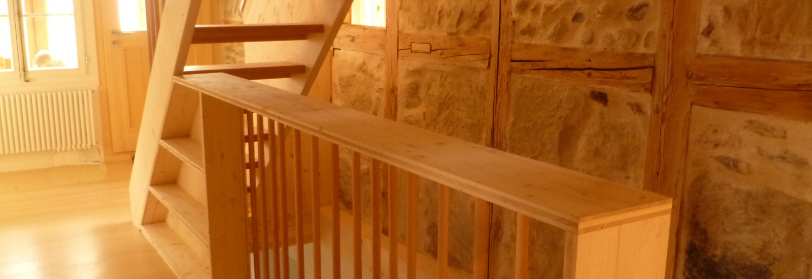 Treppen mit integriertem Gestell